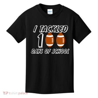 I Tackled 100 Days Of school Kids T-Shirt