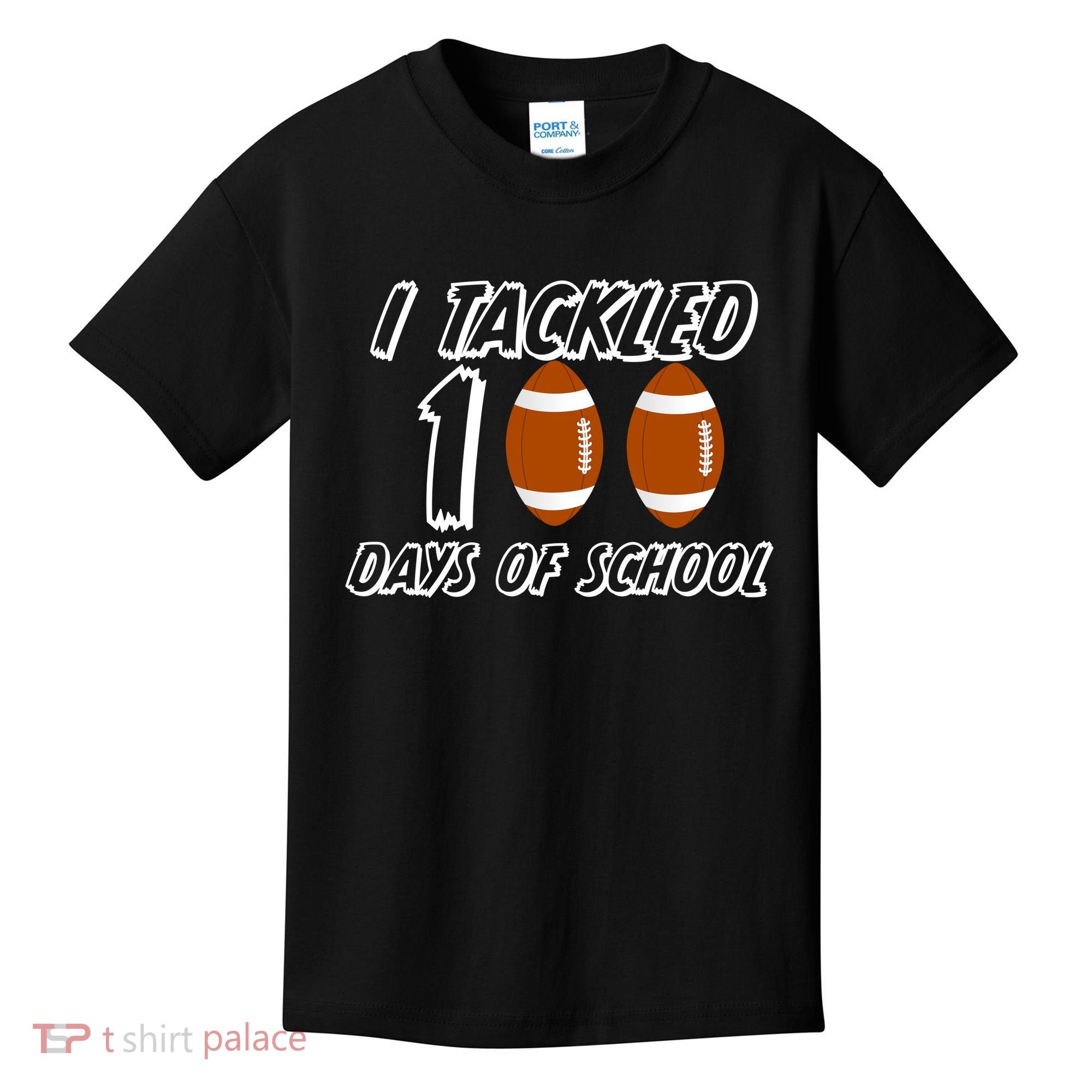 I Tackled 100 Days Of school Kids T-Shirt