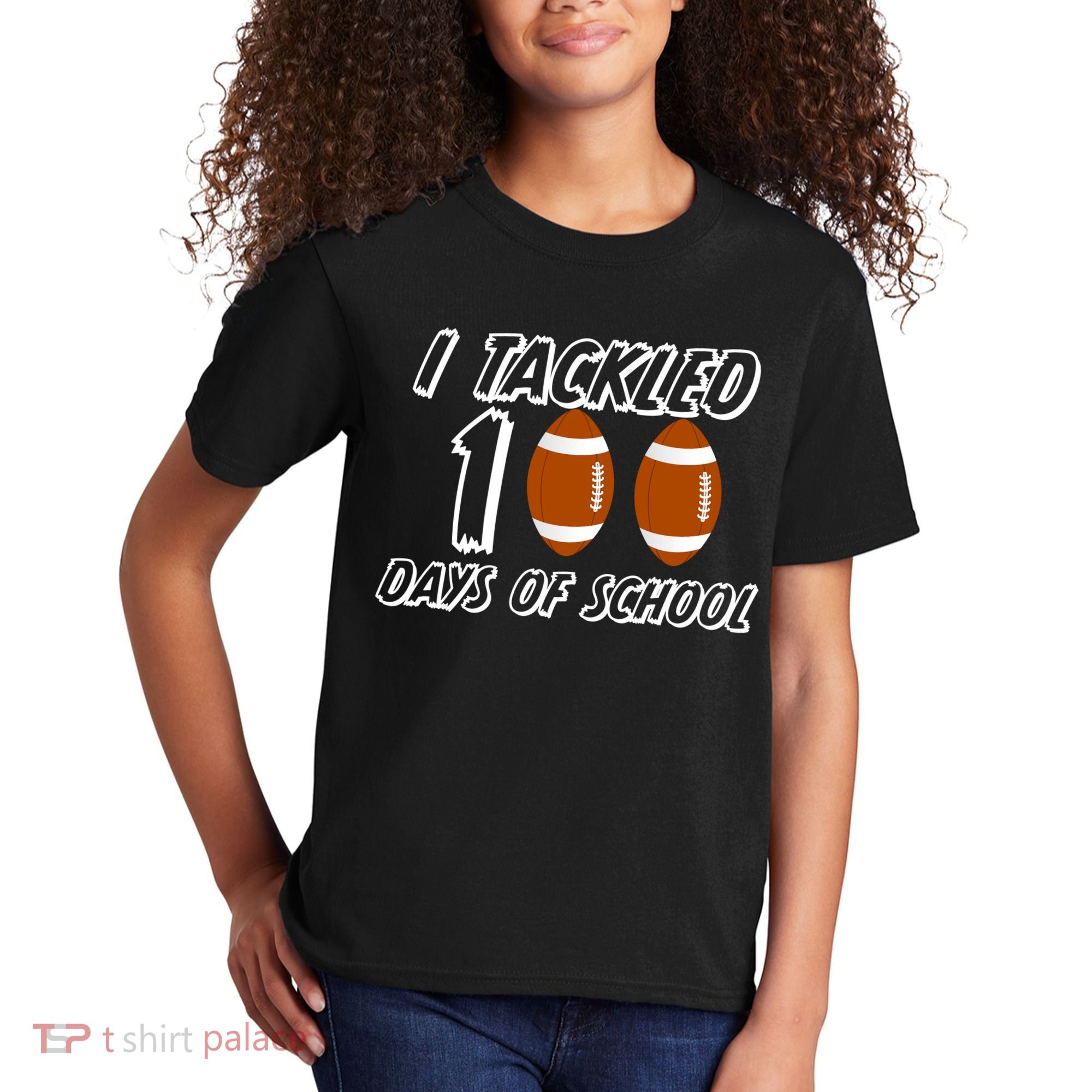 I Tackled 100 Days Of school Kids T-Shirt