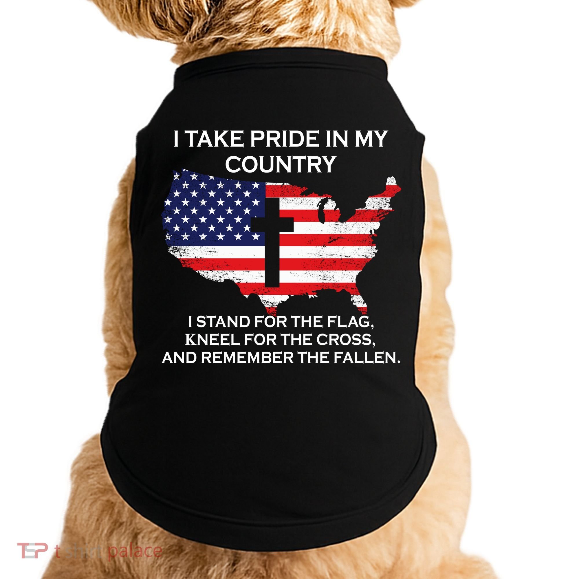 I Take Pride In My Country USA Doggie Tank