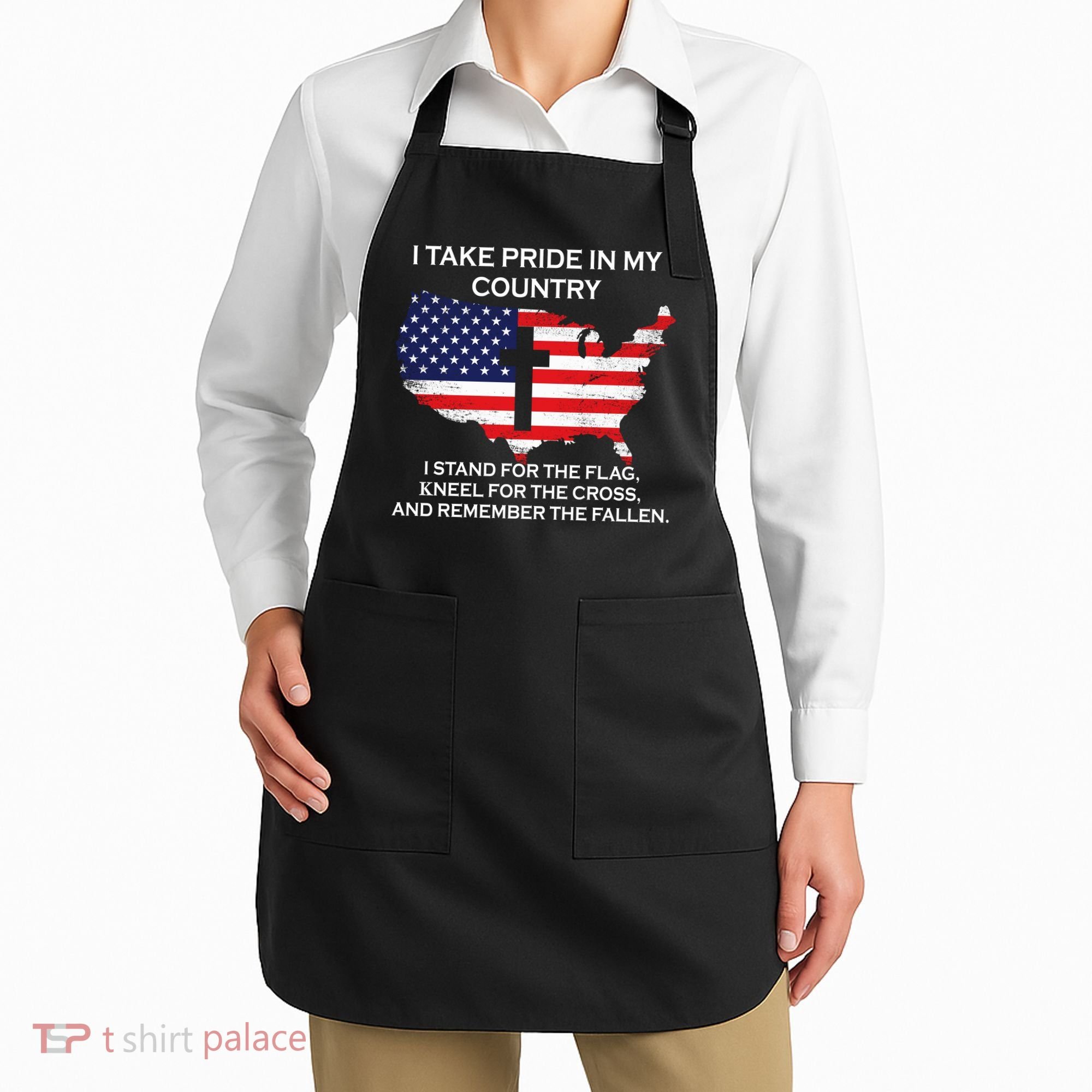 I Take Pride In My Country USA Apron