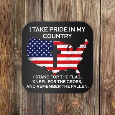 I Take Pride In My Country USA Coaster