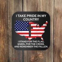 I Take Pride In My Country USA Coaster thumb 0
