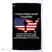 I Take Pride In My Country USA Golf Towel thumb 0