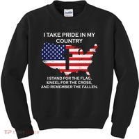 I Take Pride In My Country USA Kids Sweatshirt thumb 0