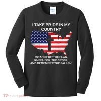 I Take Pride In My Country USA Kids Long Sleeve Shirt thumb 0