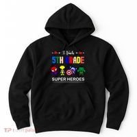 I Teach 5th Grade Superheroes Hoodie thumb 0
