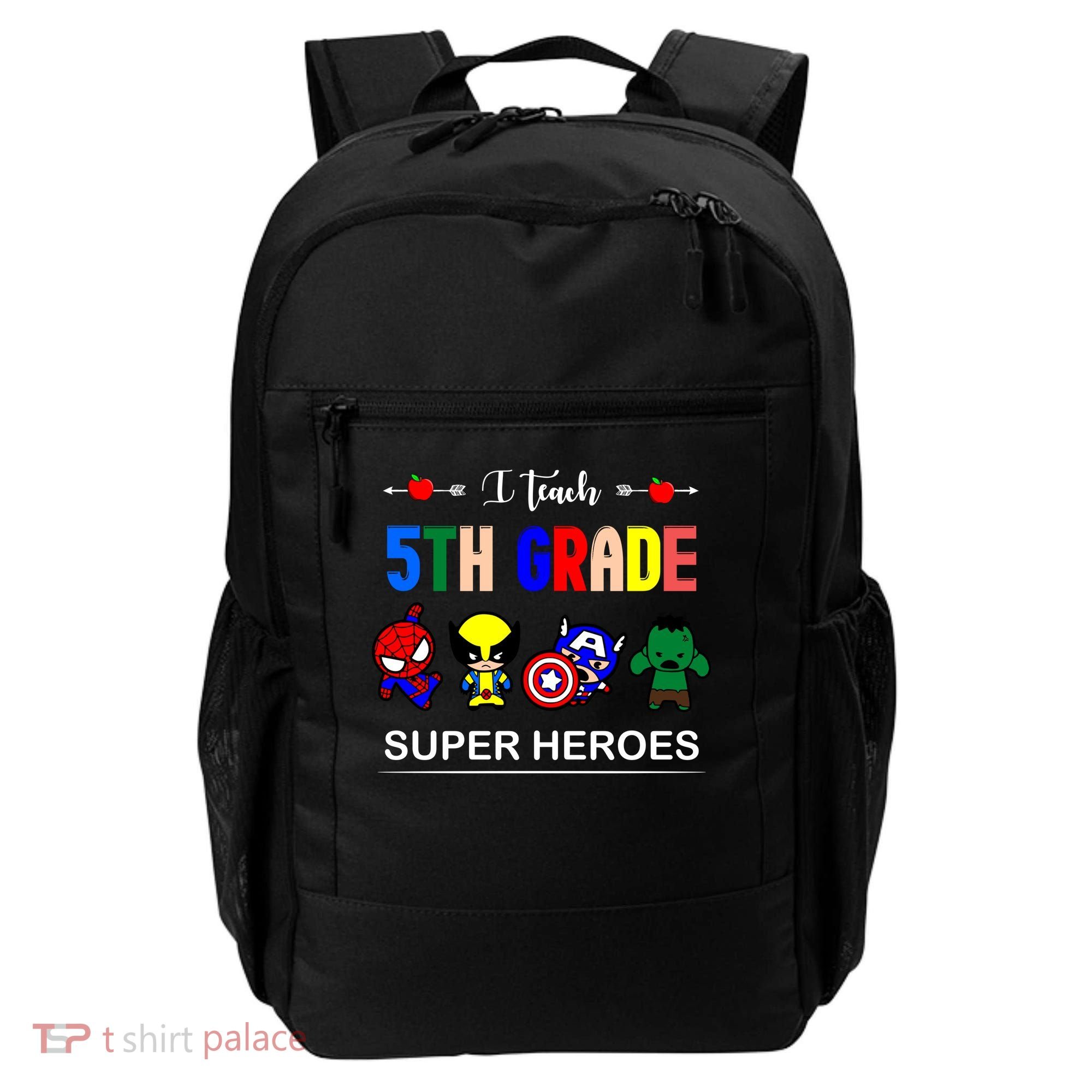 I Teach 5th Grade Superheroes Backpack