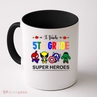 I Teach 5th Grade Superheroes Coffee Mug thumb 0