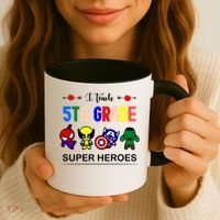 I Teach 5th Grade Superheroes Coffee Mug thumb 3
