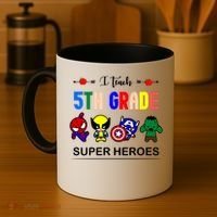 I Teach 5th Grade Superheroes Coffee Mug thumb 4