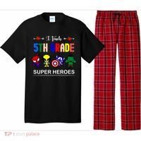 I Teach 5th Grade Superheroes Pajama Set thumb 0
