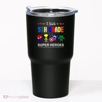 I Teach 5th Grade Superheroes Tumbler thumb 0