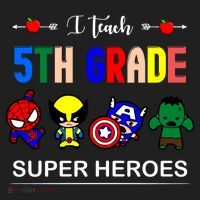 I Teach 5th Grade Superheroes Tumbler thumb 3