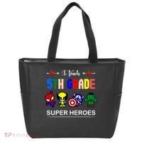 I Teach 5th Grade Superheroes Tote Bag thumb 0