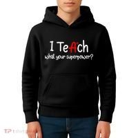 I Teach A+ Students What your Superpower? Kids Hoodie thumb 4