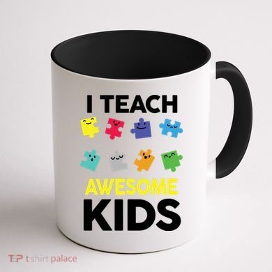 I Teach Awesome Kids Coffee Mug back