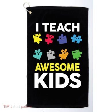 I Teach Awesome Kids Golf Towel