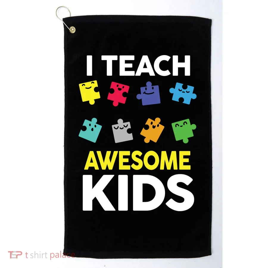I Teach Awesome Kids Golf Towel
