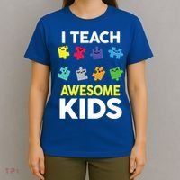 I Teach Awesome Kids T-Shirt thumb 4