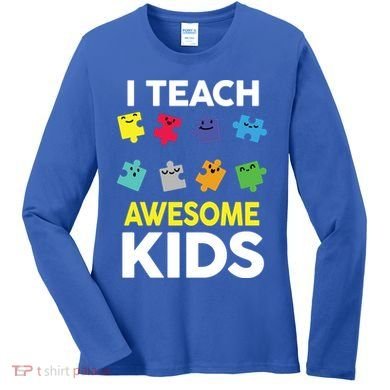 I Teach Awesome Kids Women's Long Sleeve Shirt