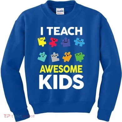I Teach Awesome Kids Kids Sweatshirt