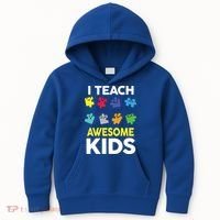 I Teach Awesome Kids Kids Hoodie thumb 0