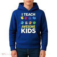 I Teach Awesome Kids Kids Hoodie thumb 4