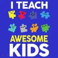 I Teach Awesome Kids Kids Long Sleeve Shirt thumb 2