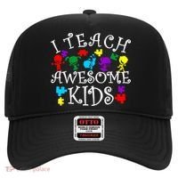 I Teach Awesome Kids Autism Awareness Teacher Hat thumb 0