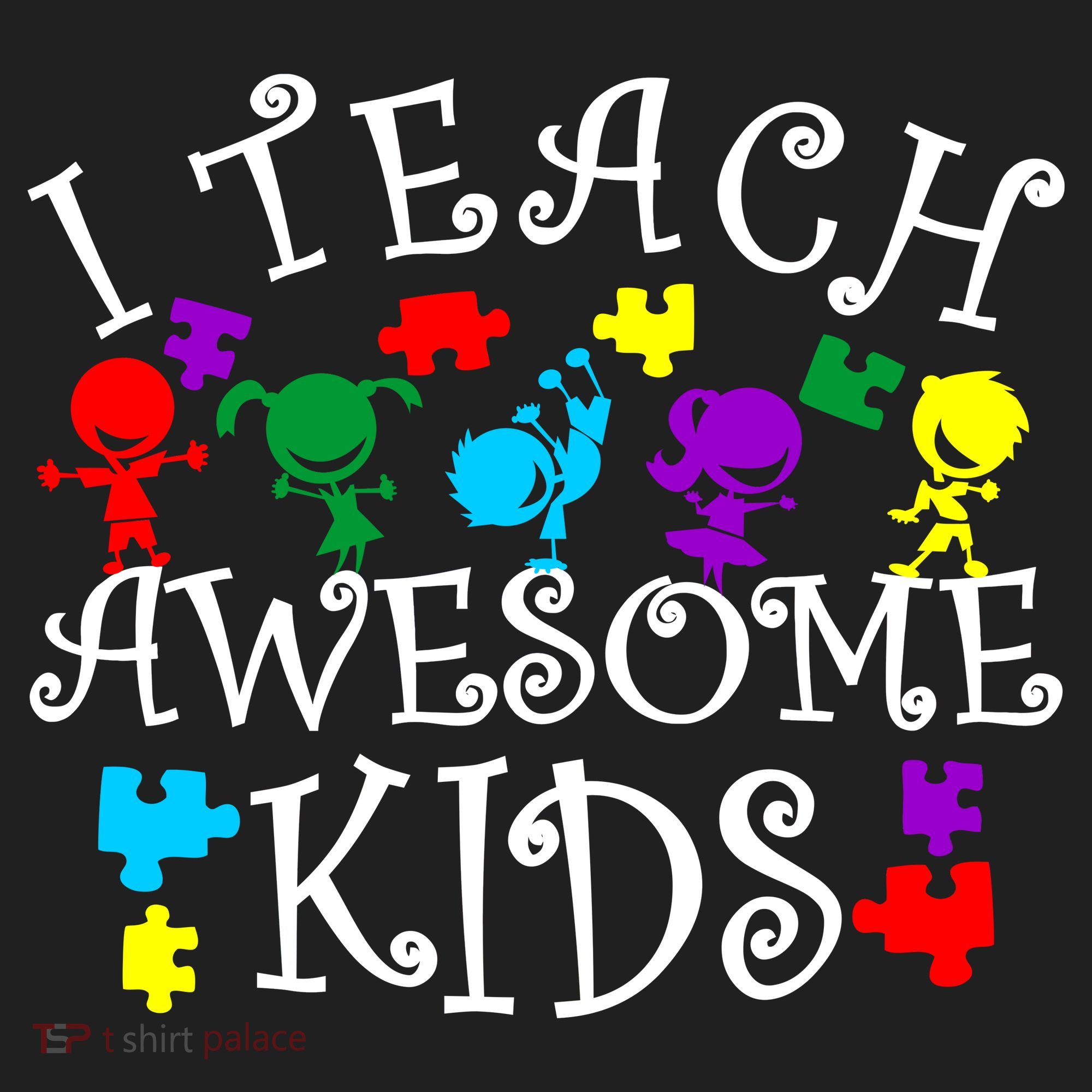 I Teach Awesome Kids Autism Awareness Teacher Hat