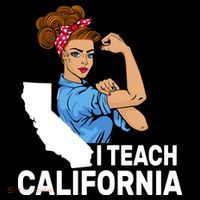 I Teach California State Union Teacher Strike Women's Hoodie thumb 2