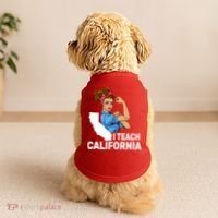 I Teach California State Union Teacher Strike Doggie Tank thumb 2