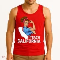 I Teach California State Union Teacher Strike Tank Top thumb 3