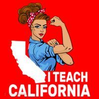 I Teach California State Union Teacher Strike Women's Long Sleeve Shirt thumb 2
