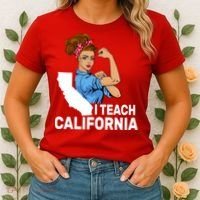 I Teach California State Union Teacher Strike Women's T-Shirt thumb 2