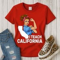 I Teach California State Union Teacher Strike Women's T-Shirt thumb 3
