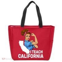 I Teach California State Union Teacher Strike Tote Bag thumb 0
