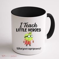 I Teach Little Heroes Coffee Mug thumb 1