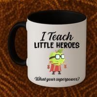 I Teach Little Heroes Coffee Mug thumb 2