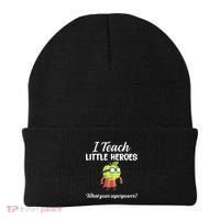 I Teach Little Heroes Beanie thumb 0