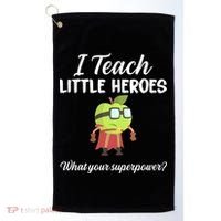 I Teach Little Heroes Golf Towel thumb 0