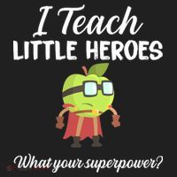 I Teach Little Heroes Golf Towel thumb 3