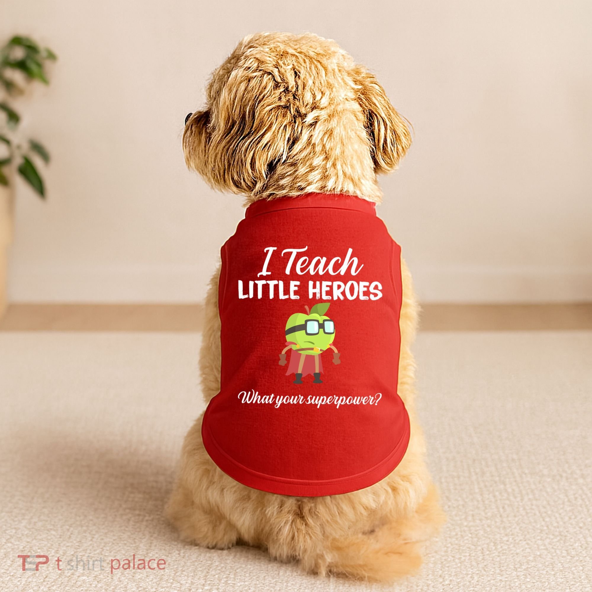 I Teach Little Heroes Doggie Tank