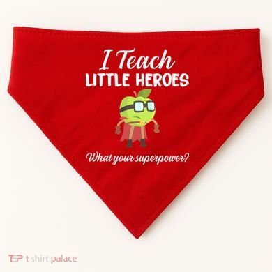 I Teach Little Heroes USA-Made Doggie Bandana