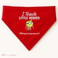 I Teach Little Heroes USA-Made Doggie Bandana thumb 0