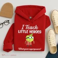 I Teach Little Heroes Hoodie thumb 4