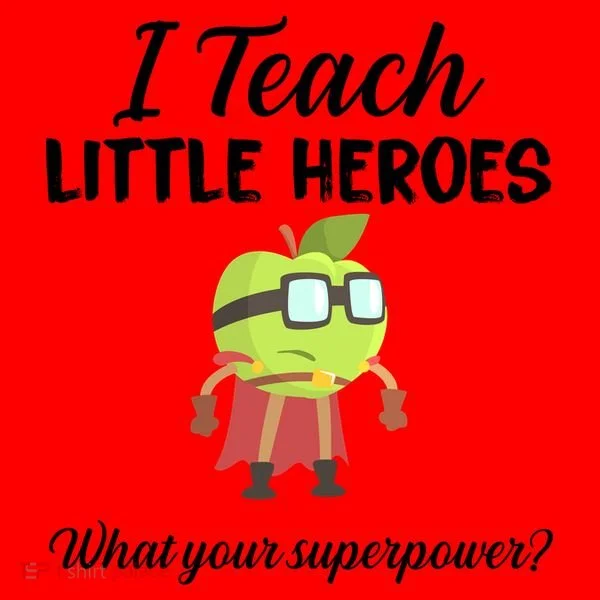 I Teach Little Heroes Santa Hat