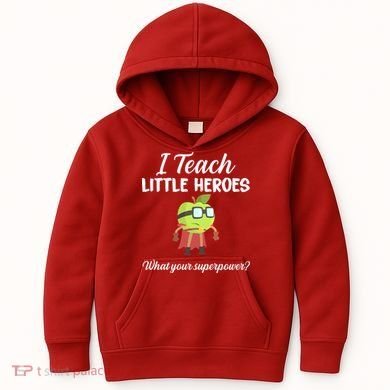 I Teach Little Heroes Kids Hoodie