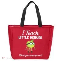 I Teach Little Heroes Tote Bag thumb 0
